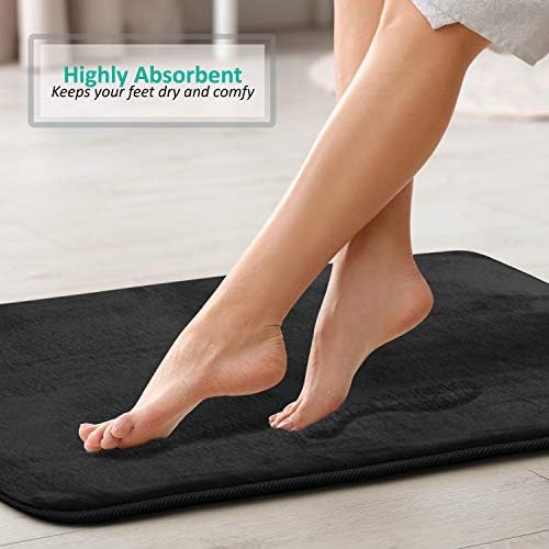Clara Clark 2 Piece Bathroom Rugs, Velvet Memory Foam Bath Mat Set, Non-Slip - Image 7
