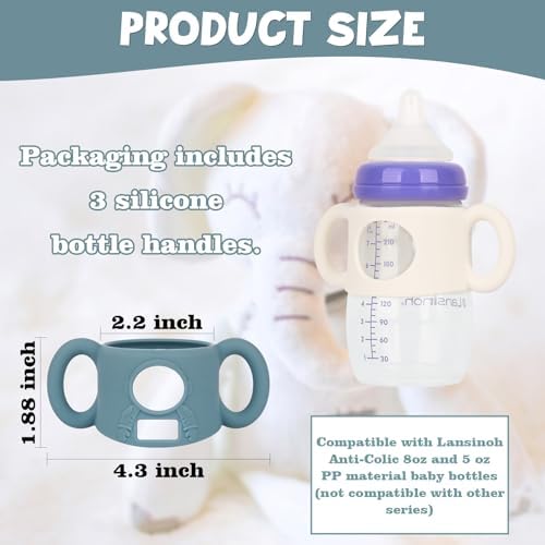 HUAKENER 3 Pack Baby Bottle Handles - Image 3