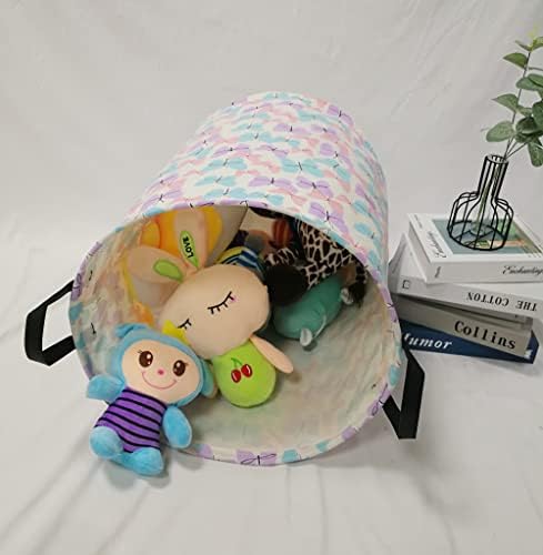 MAIZMZ Storage Bins Toys Box Kids Baby Hamper Waterproof Laundry Basket Canvas - Image 4