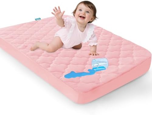 Waterproof Pack and Play Mattress Pad Sheets Fitted - Image 5
