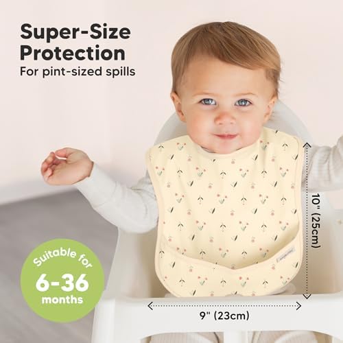 KeaBabies 3-Pack Waterproof Baby Bibs - Image 3