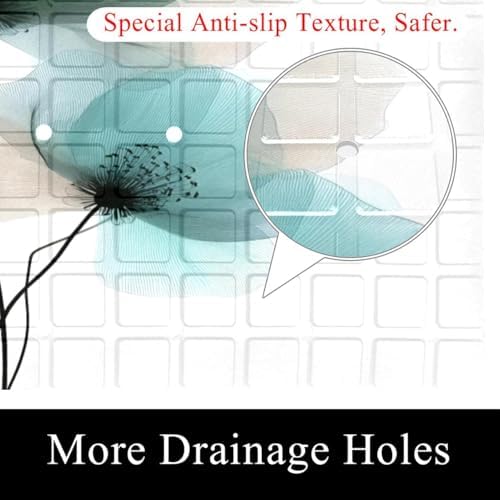 Shower Mat Bathtub Mat, 26.8x15.1 inch, Non-Slip Bath Mat - Image 2