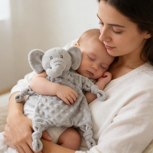 CREVENT Soft Plush Animal Face Security Blankets - Image 2