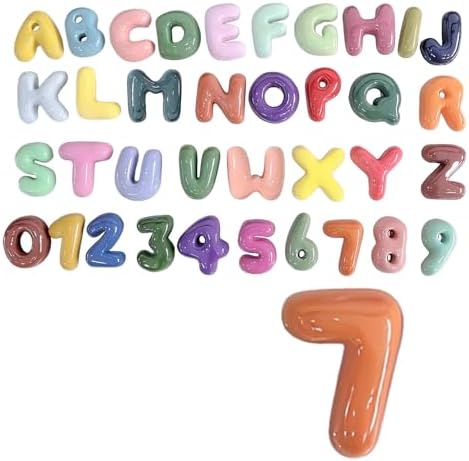 4 Inch Gypsum Letter or Number for Wall Decor, Single Alphabet or Digit for by Train2decor
