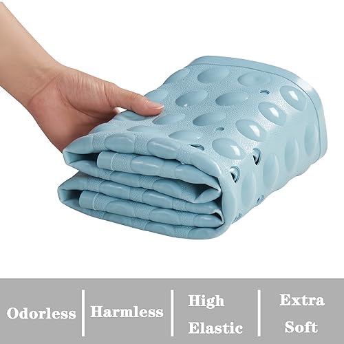 YANZIFLY Bathtub Mat for Shower: Soft Silicone Bath Mat Non Slip - Image 3