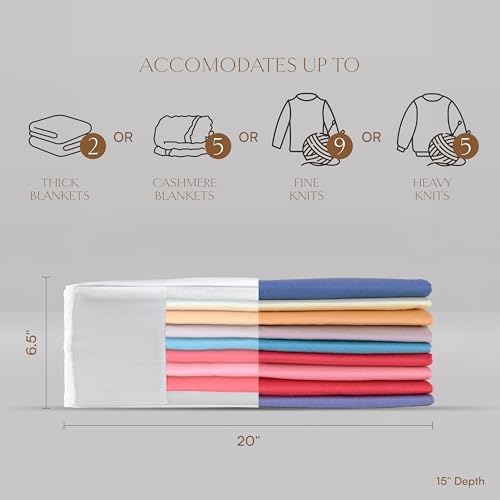 Hayden Hill Luxury Organic Cotton Sweater and Blanket Storage Bag 20 Inch - Image 2