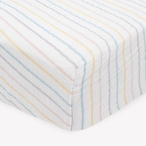 Little Unicorn Premium Crib Sheet | Breathable & Super-Soft Muslin Fabric - Image 2