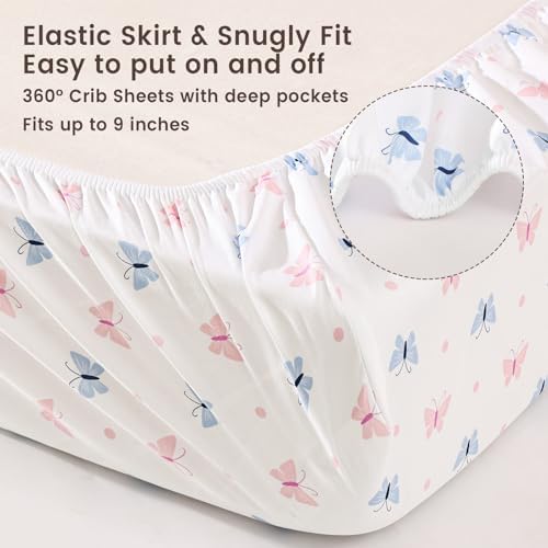 david's kids 3 Pack Fitted Crib Sheets, Ultra Soft Breathable Comfortable Baby - Image 5
