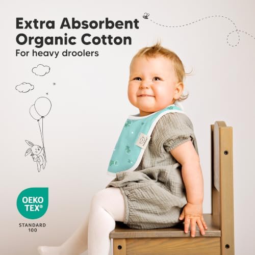 KeaBabies 8-Pack Organic Baby Bibs - Image 5