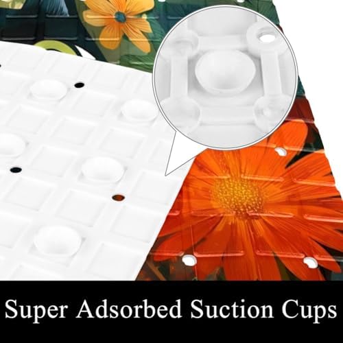 Non Slip Bathtub and Shower Mat 26.8x15.1 inch, Bath Mat - Image 3