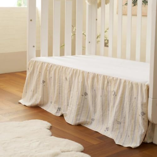 Crib Skirt Dust Ruffle 14" Drop - Image 2