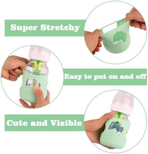 3 Pack Silicone Sleeves for Dr. Brown's Natural Glass Baby Bottles 5 oz - Image 4