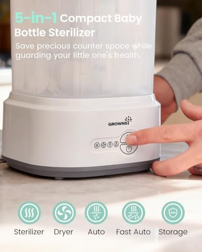 Grownsy Compact Baby Bottle Sterilizer and Dryer - Image 2