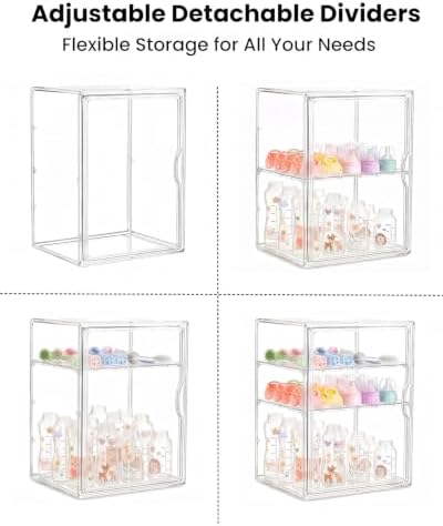 Baby Bottle Organizer, 3 Tier Bottle Storage Organizer - Image 6