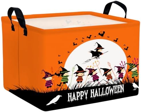 Halloween Basket Gift Cute Pumpkin Ghost Parties Decor Kid Trick or Treat Basket by ASKETAM
