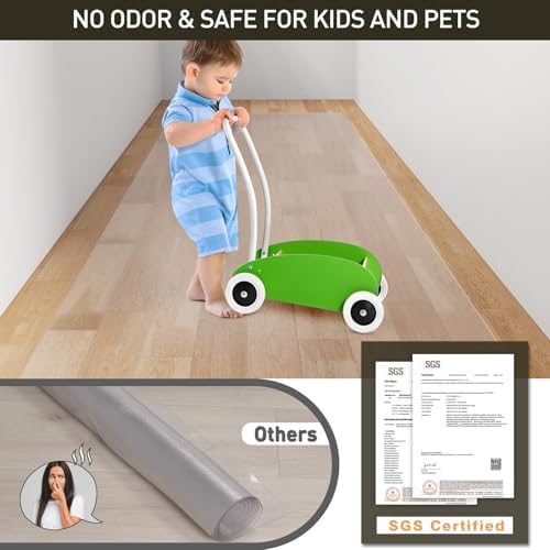 2'x6' Vinyl Runner Rug for Hallway, Non-Slip Plastic Floor Mat for Entryway - Image 5