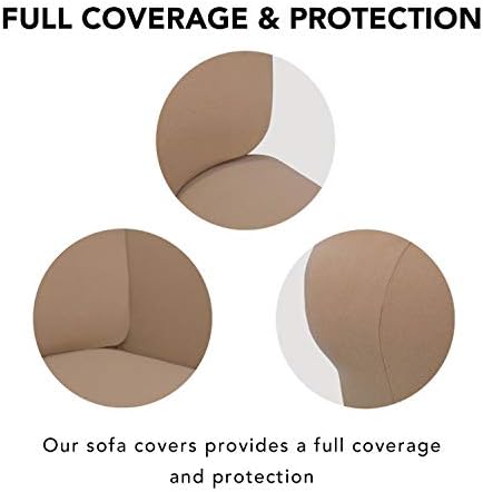 PureFit Stretch Loveseat Covers Fleece Couch Covers - Image 3