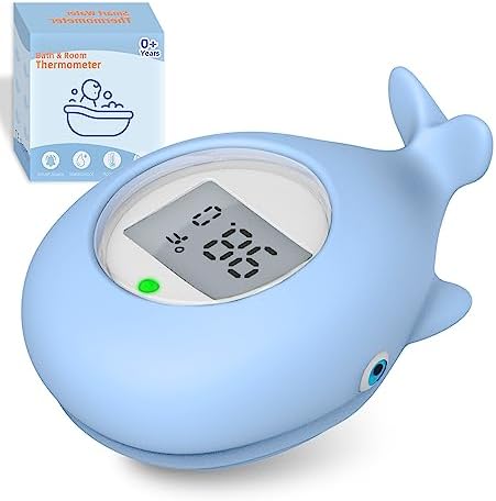 Baby Bath Tub Thermometer for Infant, Bathtub Water Temperature Room Thermometer by IOG