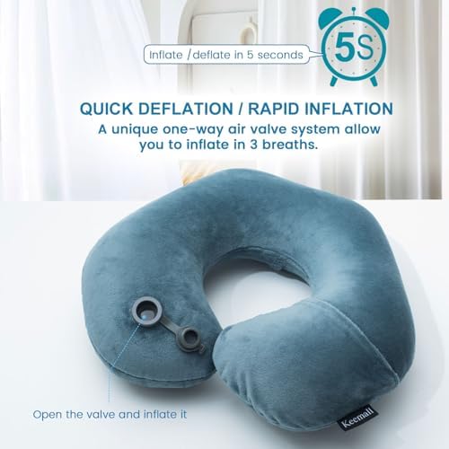 Keemall Portable Inflatable Travel Neck Pillow - Image 3