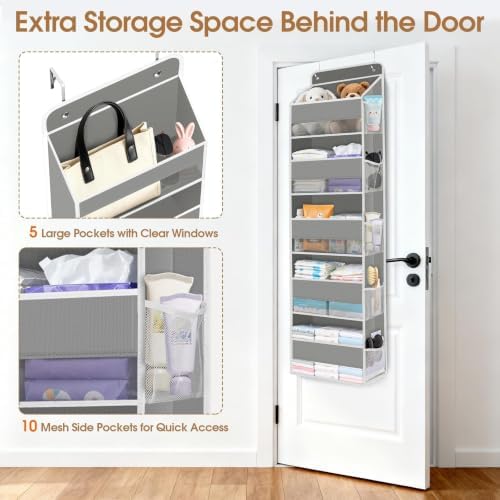 Over The Door Organizer Storage behind Door Hanging Organizer - Image 4