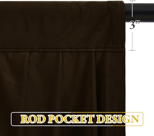 StangH Brown Velvet Valance Curtain - Image 2