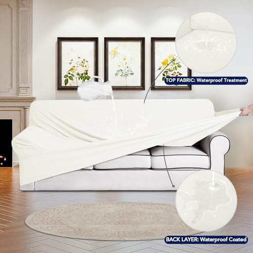 PureFit Waterproof Loveseat Couch Cover Slipcovers - Image 3