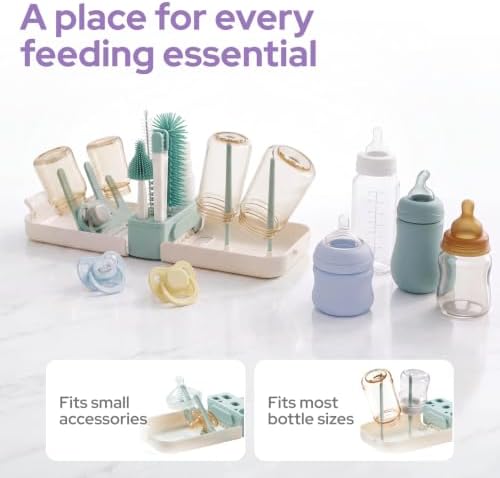 lalalark 7-in-1 Travel Baby Bottle Cleaning Kit, Silicone Brush Tools - Image 6