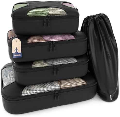 Shacke 5 Set Packing Cubes for Travel by Shacke