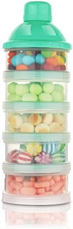 Accmor Formula Dispenser On The Go, 5 Compartments Stackable Formula Container - Image 4