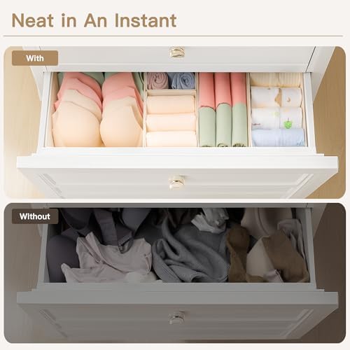 Criusia Drawer Organizer Clothes, 24 Pack Dresser Organizer - Image 4