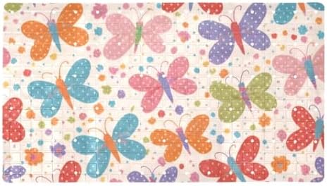 Shower Mat Non Slip, Butterflies Anti Slip Bath Mat by Anna+Cowper