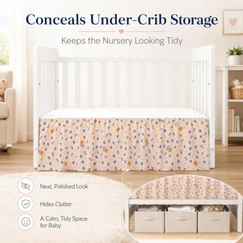 Crib Skirt Dust Ruffle 14" Drop - Image 5