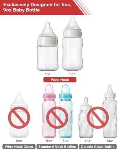 4 Pack Baby Bottle Handles for Evenflo Wide Neck 5oz & 9oz Baby Bottle - Image 6