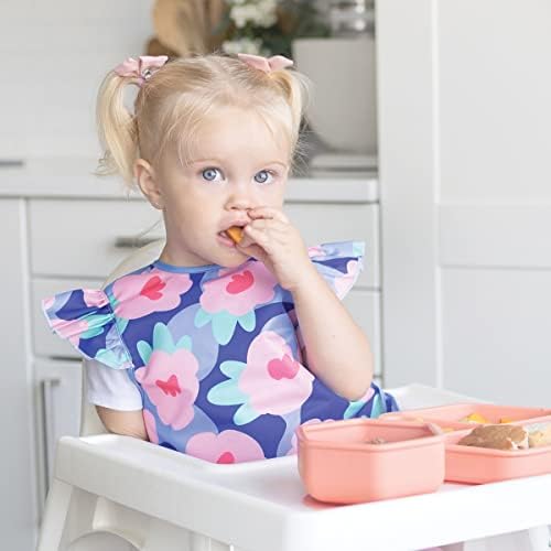 Tiny Twinkle Mess Proof Baby Bibs | 2 Pack Waterproof Toddler Bib - Image 4