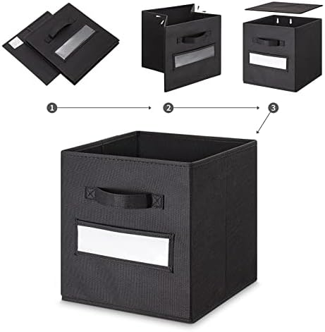 11 Inch Storage Cube, Storage bin, cube storage Foldable Fabric Cube Storage - Image 4