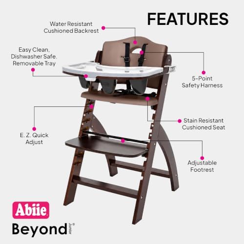 Abiie Beyond Junior Convertible Wooden High Chair - Image 2