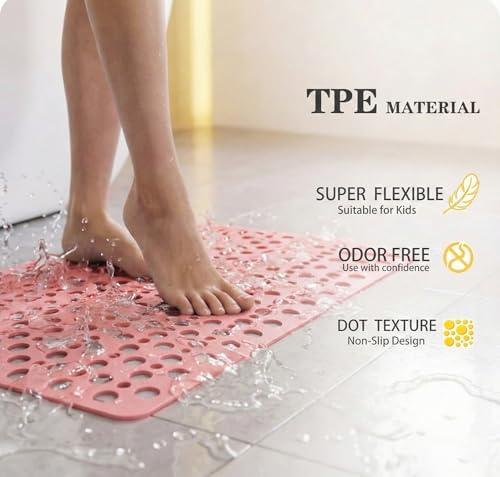 Nonslip Bathtub Mat Extra Soft TPE Bath Mat - Image 7