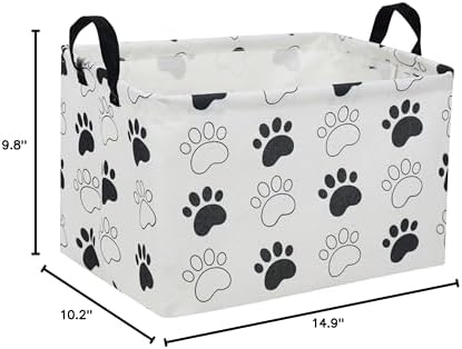 Essme Rectangular Dog Basket, Cute Storage Basket - Image 7
