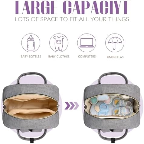 Tuwubi Diaper Bag Backpack, Baby Essentials - Image 3
