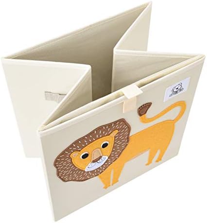 13 Inch Animal Cube Storage Bins, Foldable Fabric Kids Toy Box & Toy Chest - Image 4