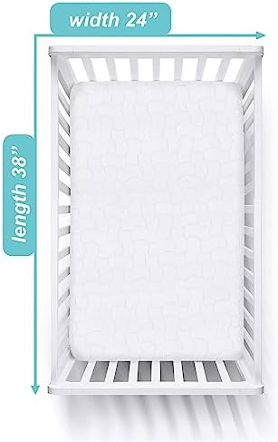 American Baby Company Waterproof Fitted Mini Crib Mattress Protector 38x24" - Image 3