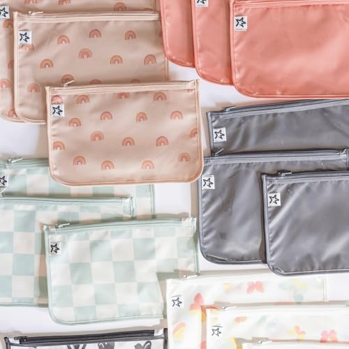 Tiny Twinkle Diaper Bag Organizing Pouches|3 Pack Mess-Proof Clear Front Travel - Image 4