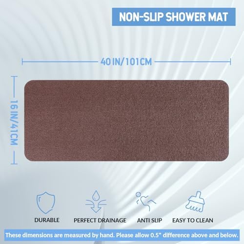 Hargiis Non-Slip Bathtub Mat, Anti Slip Shower Mat, Fast Drying Bathtub Mats - Image 2