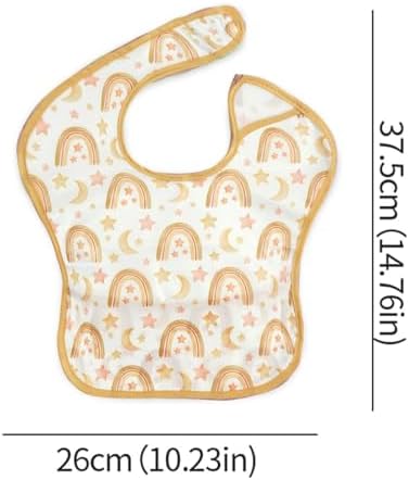3-Pack Mess Proof Baby Bibs for Eating, Lightweight - Image 2