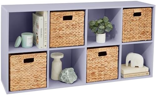 Best Choice Products Kids Bookcase 8-Cube Storage Organizer, 11in Shelf Opening by Unknown