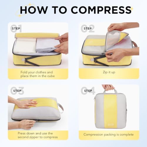 OlarHike 10 Set Compression Packing Cubes - Image 3