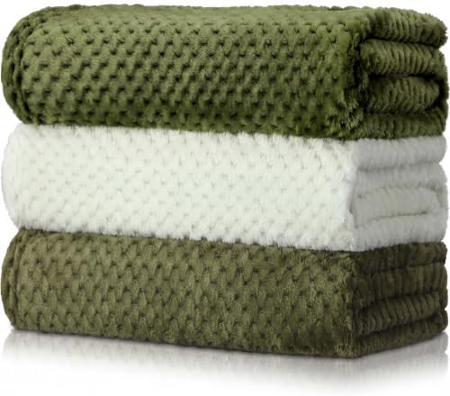 Newwiee 3 Pcs Baby Blankets Fleece Ultra Soft, Classic Color by Newwiee