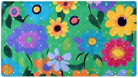 Bath Tub Shower Mat, Washable Bathtub Floor Mats, Suction Cups and Drain Holes by Anna+Cowper