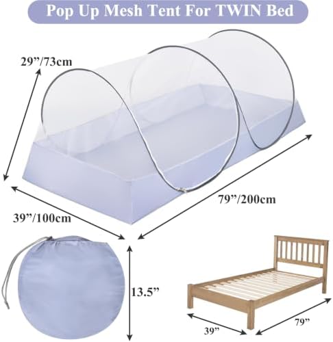 Pop Up Mosquito Net Foldable Cloth Base Mesh Tent - Image 2