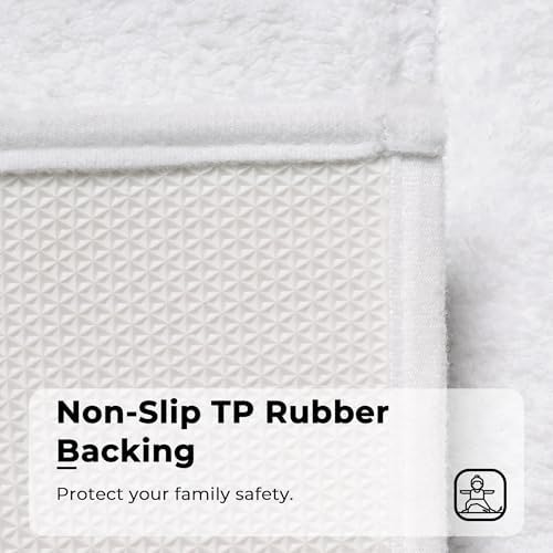 GRANNY SAYS White Runner Bathroom Rug, Cute Bath Mat - Image 6
